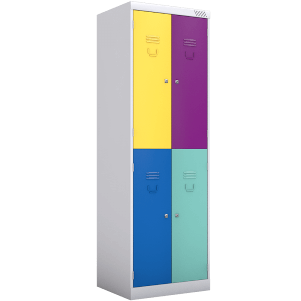шкаф для одежды двухсекционный цветной