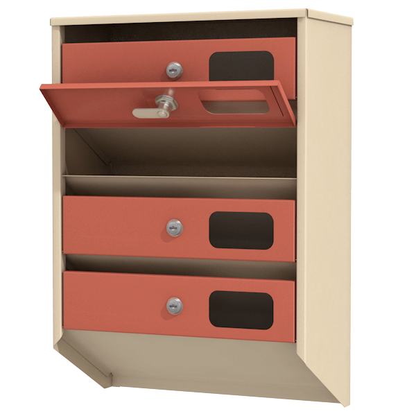 почтовый ящик 4-секционный серия эталон с окошком