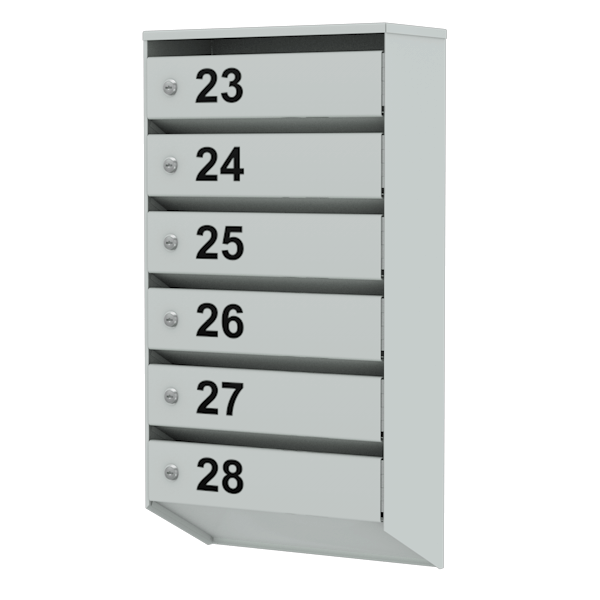 ящик почтовый металлический на 5 квартир серия базис лайт