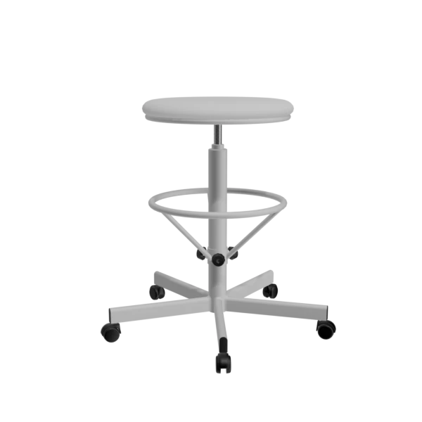 табурет с усиленной опорой для ног т03/к белый фото