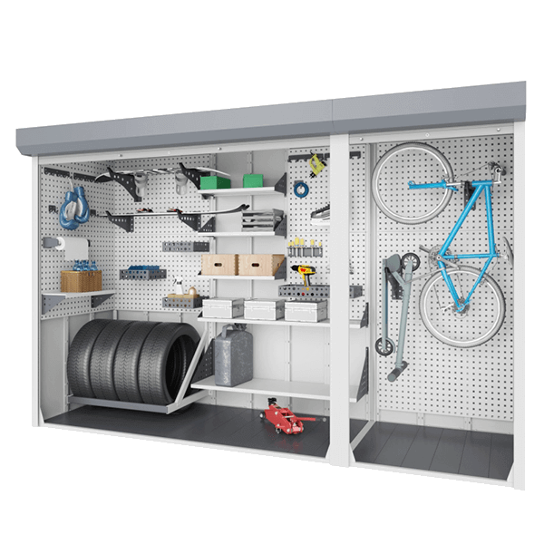 шкаф для паркинга 2000x4000x600 двухсекционный фото
