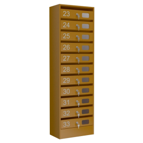 почтовый ящик 11-секционный серия эталон колор с окошком фото