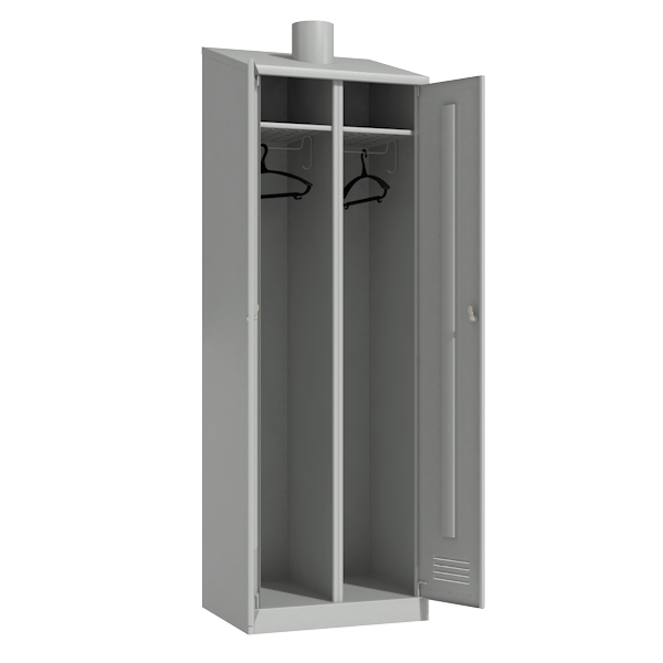 металлический шкаф для одежды с вентиляцией