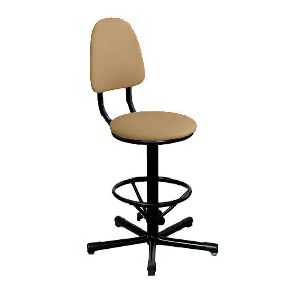 Промышленный стул бежевый КР03 каркас черный промышленный стул бежевый кр03 каркас черный фото