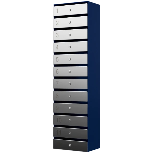 почтовый ящик 12-секционный серия ультра инокс