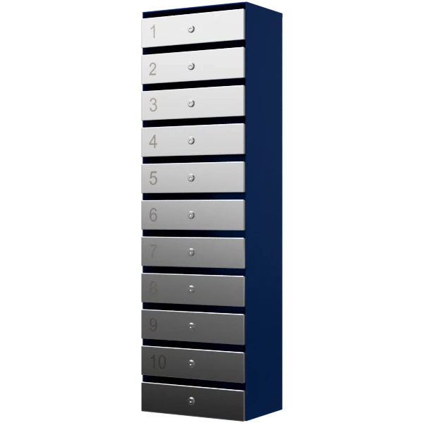 почтовый ящик 11-секционный серия ультра инокс