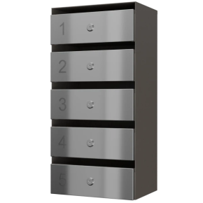 почтовый ящик 5-секционный серия ультра инокс смарт фото