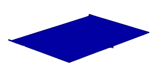 крышка металлическая сплошная к контейнерам 700х1200 (к ктм5, ксм 5)