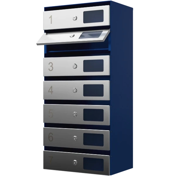 почтовый ящик 7-секционный серия ультра инокс фото