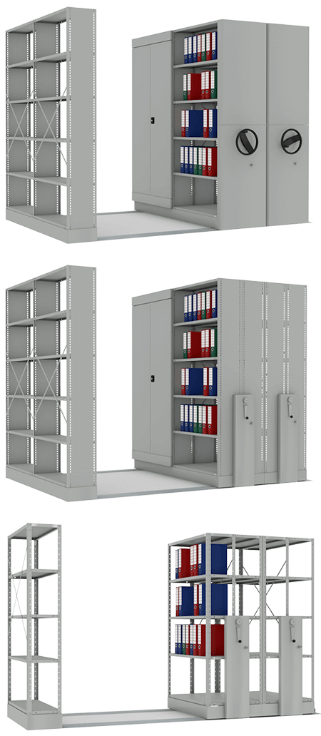 Стеллажи мобильные