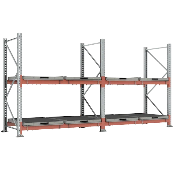 стеллаж с выкатными платформами 2000x25780x1000 фото