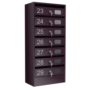 почтовый ящик 7-секционный серия эталон колор с окошком фото