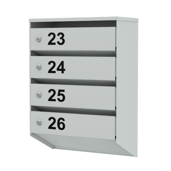 почтовый ящик 4-секционный серия базис премиум