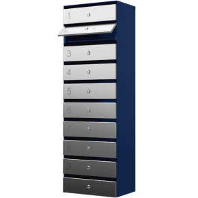 почтовый ящик 10-секционный серия ультра инокс