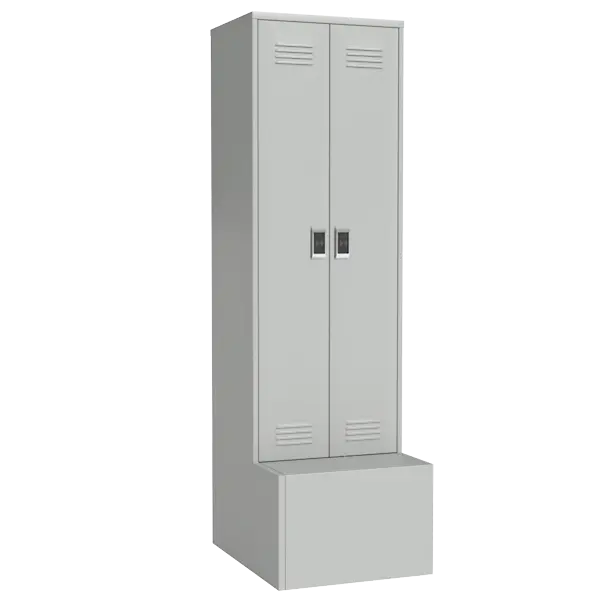 шкаф для раздевалок с дополнительным ящиком с электронным замком фото