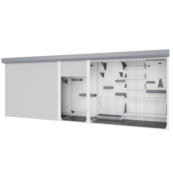 шкаф для паркинга 2300x6150x600 трехсекционный фото