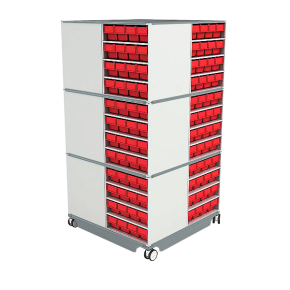 поворотная кассетница кп-02 красные ящики фото