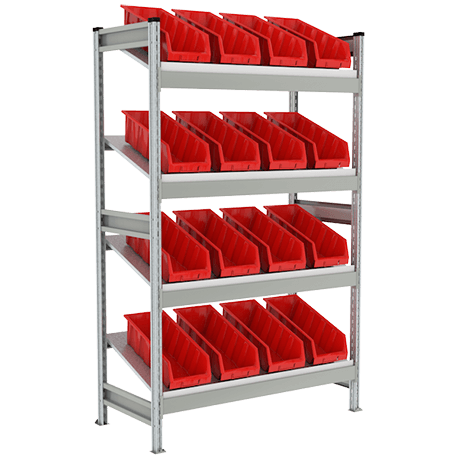 Стеллаж СТ-023 с наклонными полками