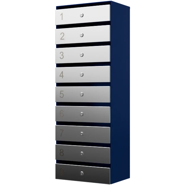 почтовый ящик 9-секционный серия ультра инокс