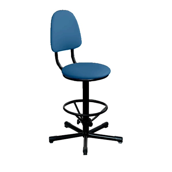 Промышленный стул синий КР03 каркас черный промышленный стул синий кр03 каркас черный фото