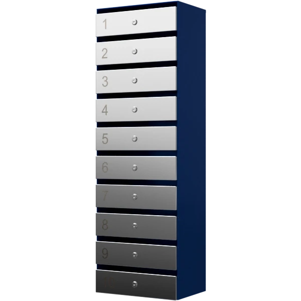 почтовый ящик 10-секционный серия ультра инокс