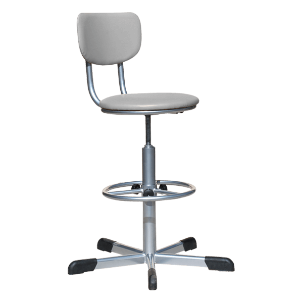 Кресло на винтовой опоре светло-серое КР02 каркас белый кресло на винтовой опоре светло-серое кр02 каркас белый фото