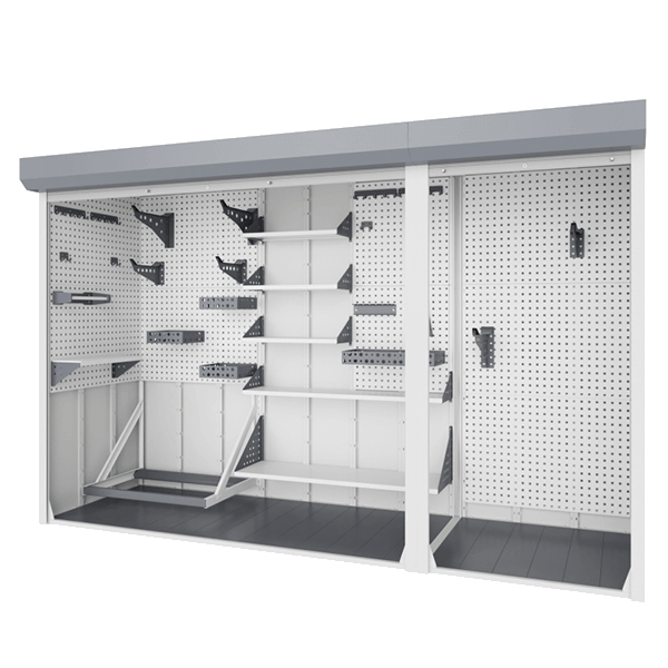 шкаф для паркинга 2300x4000x1200 двухсекционный