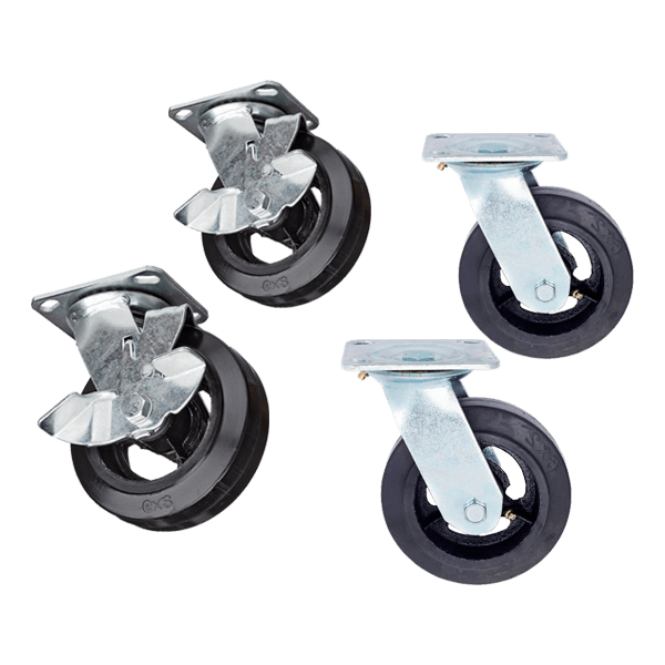 комплект литых большегрузных колес диаметром 200 мм фото