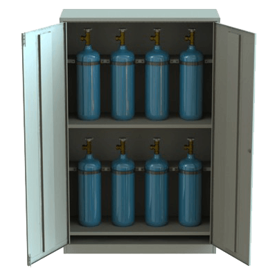шкаф для 12 кислородных баллонов емкостью до 5 л