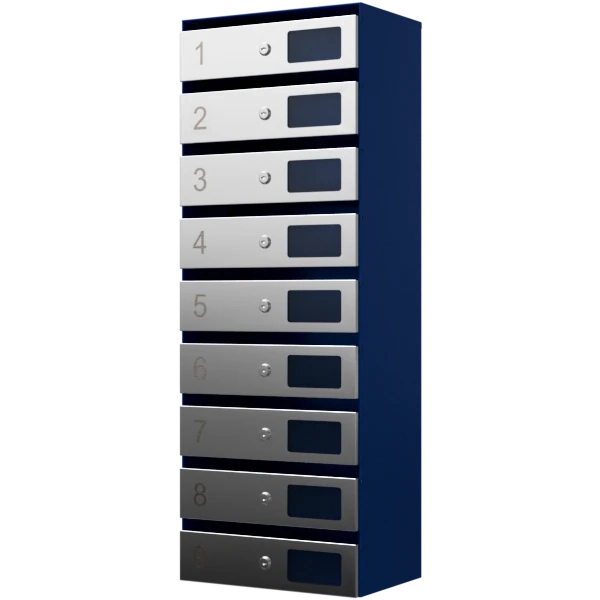 почтовый ящик 9-секционный серия ультра инокс