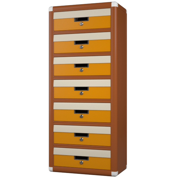 Почтовый ящик на 7 квартир серия Евро почтовый ящик на 7 квартир серия евро фото