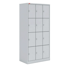 трехсекционный металлический шкаф для сумок шрм-312 фото