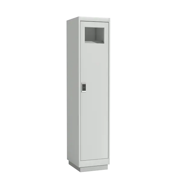 одностворчатый шкаф для грязной одежды с электронным замком фото