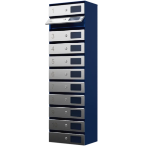 почтовый ящик 11-секционный серия ультра инокс