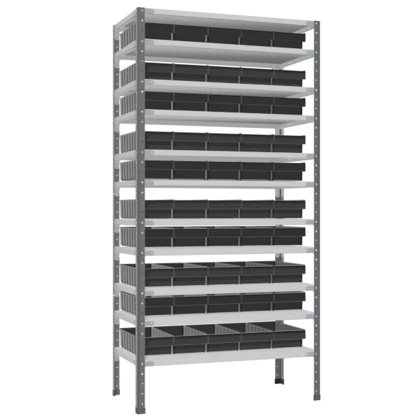 Антистатический стеллаж СТ-012 с ящиками 400x185x100 антистатический стеллаж ст-012 с ящиками 400x185x100 фото