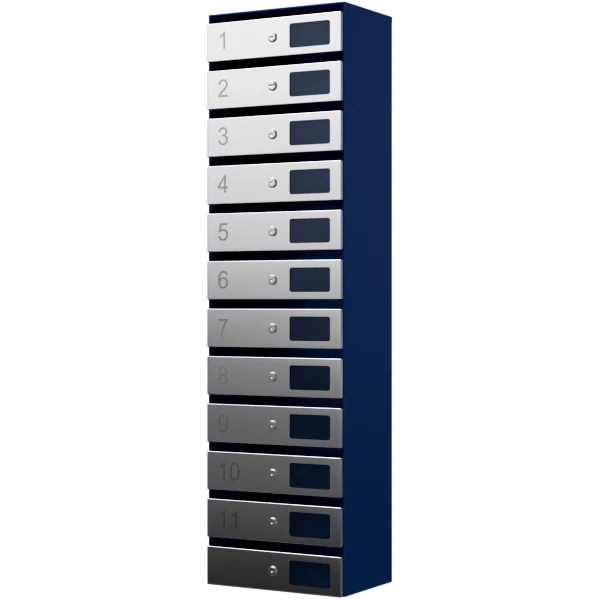 почтовый ящик 12-секционный серия ультра инокс