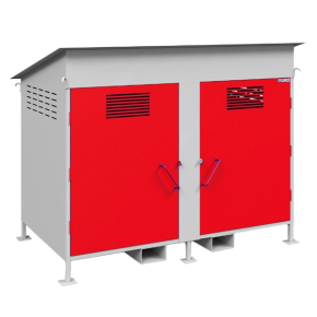 хранилище для 24 пропановых баллонов сварное