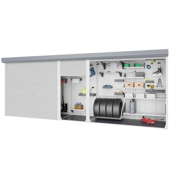 шкаф для паркинга 2300x6150x600 трехсекционный фото