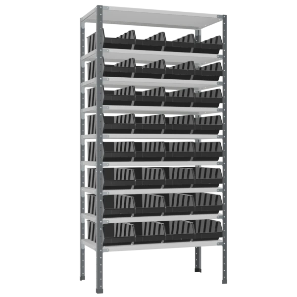 Антистатический стеллаж СТ-012 с ящиками 500х230х150 антистатический стеллаж ст-012 с ящиками 500х230х150 фото