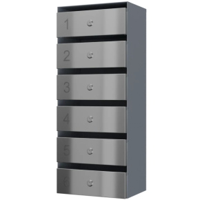 почтовый ящик 6-секционный серия ультра инокс смарт фото