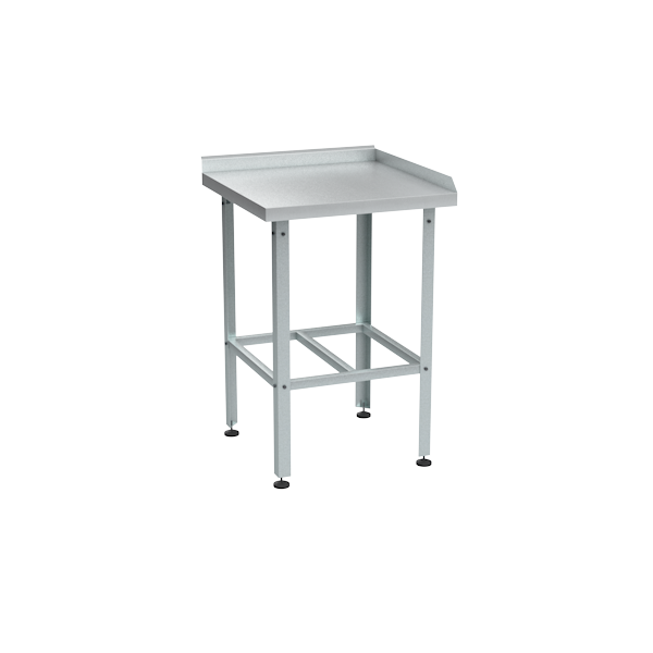 Стол из нержавейки кухонный угловой 870x600x600 артикул 64391