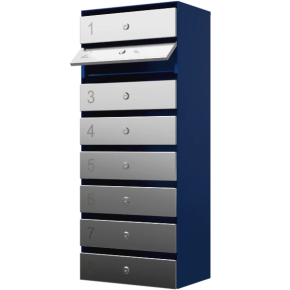 почтовый ящик 8-секционный серия ультра инокс фото