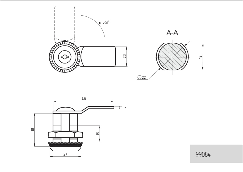 замок металлический для щитовых с одинаковыми ключами