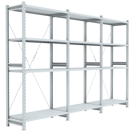 Стеллажи металлические полочные серии СКУ