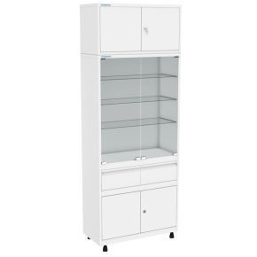 медицинский шкаф шмс-2-а-р-2 с антресолью фото