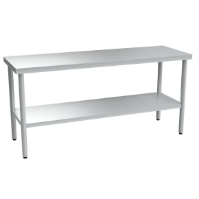 стол из нержавеющей стали для ресторана 870x1800x600 фото