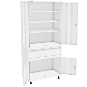 шкаф медицинский двухстворчатый шмм-2-р-2 фото