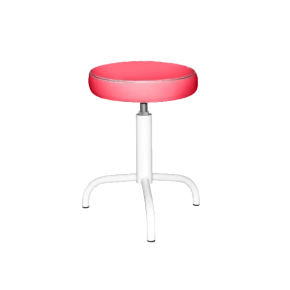 табурет красный т04-1 белый каркас фото