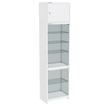 шкаф медицинский одностворчатый шсс-1 с антресолью фото