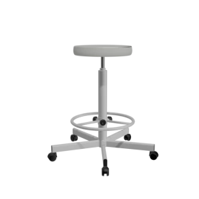 табурет на винтовой опоре т02-1/к светло-серый фото